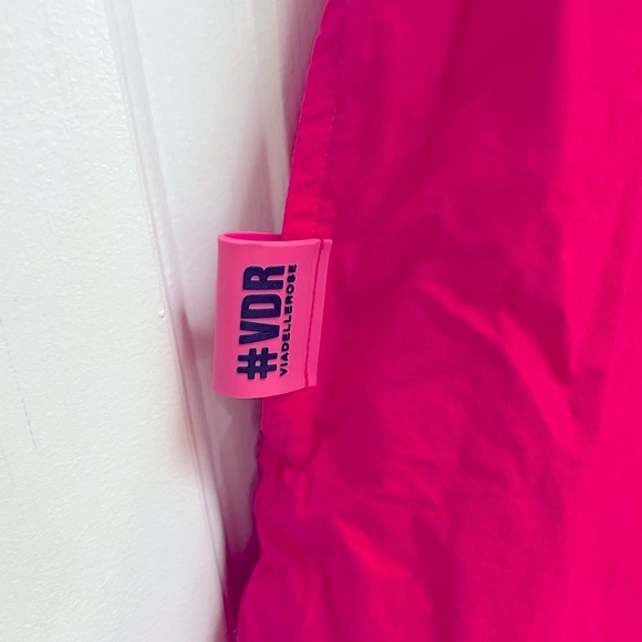 # VDR VIADELLAROSE Olympia poplin sleeveless bubble dress with tassel tie. Sz S - Picture 6 of 9